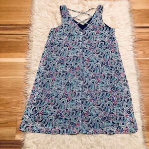 Strappy V Neck Sleeveless Dress
